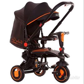 Passeggino/Triciclo Nunu Baby Go Nero cappottina