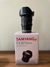 Samyang 14mm f2.8 per Sony