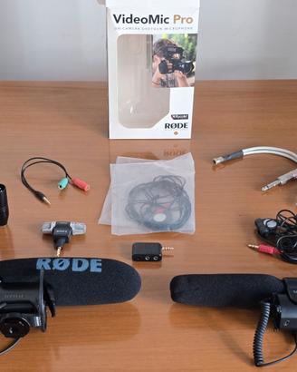 Set microfoni per video (Rode Videomic Pro, Taksta