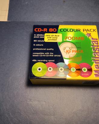 TAIYO YUDEN CD-R BIANCO MULTICOLORE 700 MB 80 MINU