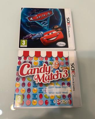 Nintendo 2e3Ds 2 giochi Cars 2 e Candy Match 3