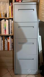 Schedario cassettiera Sklum 4 cassetti (grigio)