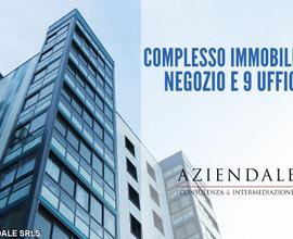 Complesso immobiliare negozio e 9 uffici