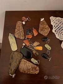 Lotto 17 pezzi tra ciondoli e precchini artigia