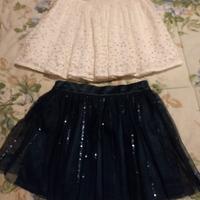 Gonne con strass bambina 6-7 anni