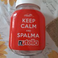 Vasetto nuttella keep calm and spalma nuttella