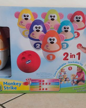 Chicco Monkey Strike Birilli Bowling Bambini 6 Bir