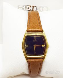 Seiko donna piccolo vintage dorato pelle