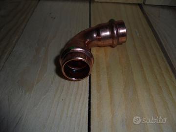 Gomito a pinzare Viega rame dm.18FF  h2o