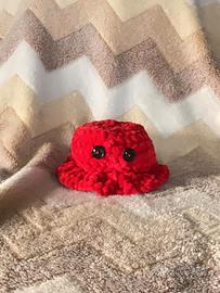 Polipetto Amigurumi in Ciniglia Rossa – Handmade