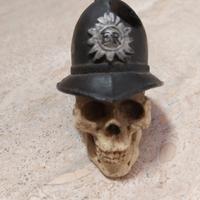 Ferma carta porta penna"Teschio English Policeman"