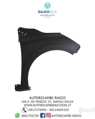 Parafango Anteriore Renault Clio dal 2012 in poi