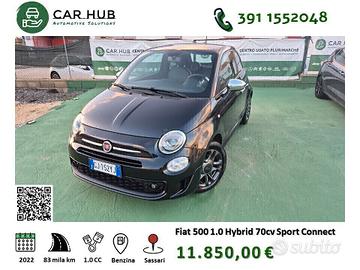 Fiat 500 1.0 Hybrid Sport Connect 70 cv Estensione