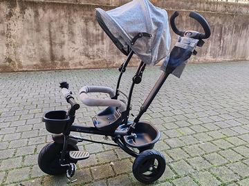 Triciclo-passeggino Kinderkraft AVEO grigio chiaro