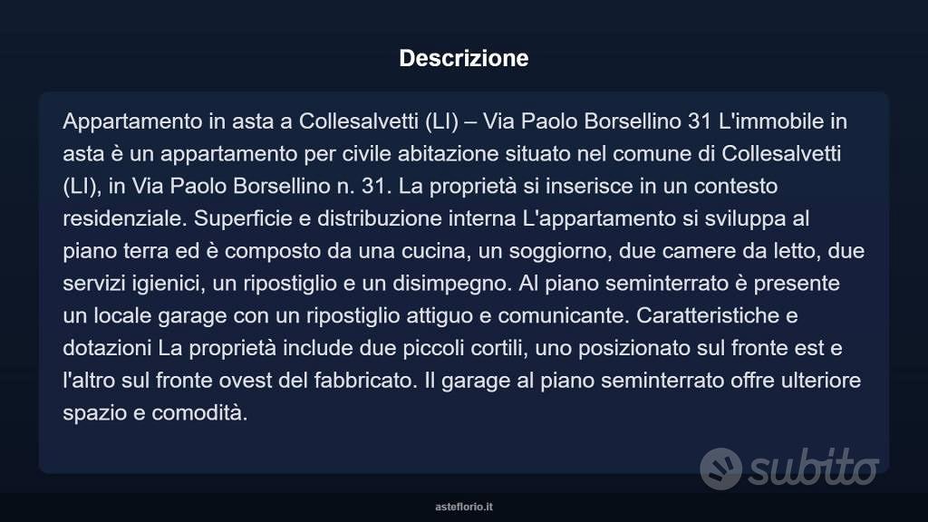 Appartamento – Collesalvetti, Tanna Alta - Vista 3