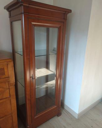VETRINA IN LEGNO CILIEGIO