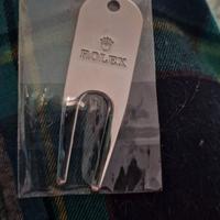 Forchetta divot da golf Rolex originale in acciaio