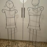 Appendiabiti in metallo satinato