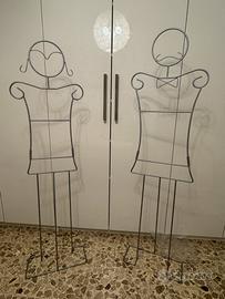 Appendiabiti in metallo satinato