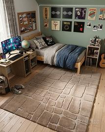 Tappeto moderno patchwork in Pura lana 