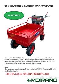 MOTOCARRIOLA ELETTRICA AMA TAG500TE – PORTATA 500