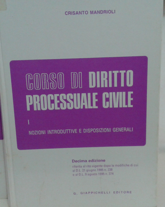 Corso di diritto processuale civile