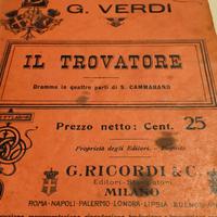 libretto Lirico d' epoca