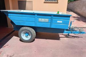 Carrello vasca idraulica per uva