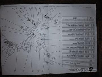Pedane arretrate regolabili Suzuki gsxr1000