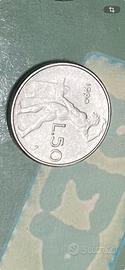 Monete 50 lire vulcano  piccola 1990