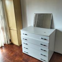 Set comó, armadietto e specchio