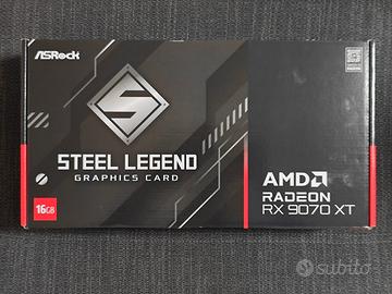 ASRock Radeon RX 9070 XT Steel Legend - Nera
