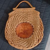 Borsa in bambù e corda