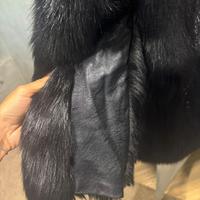 Giacca pelliccia sintetica con inserti ecopelle