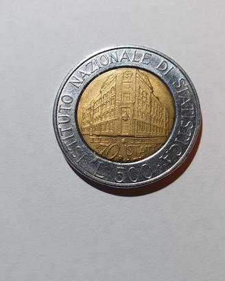 Moneta lire 500 70 ISTAT