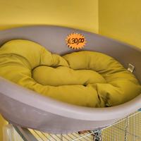 Cuccia con cuscino per cani