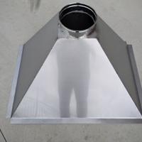 Cappa in Acciaio Inox  per camino base cm.100x70