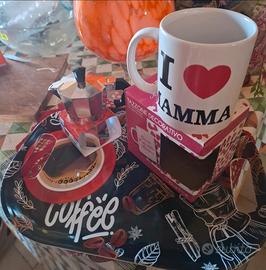 Set   vassoio caffettiera eTazzone decorativo Buon