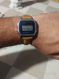 Casio A158 Custom Chiusura Deployante vera pelle