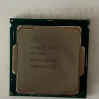 CPU intel core i7  7700 processore