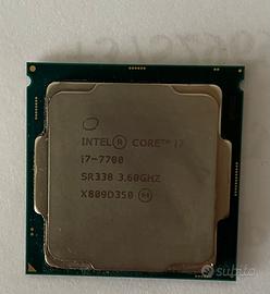CPU intel core i7  7700 processore