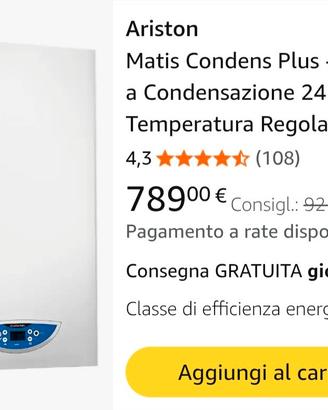 caldaia a condensazione Ariston 24 kw USATA