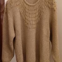 Maglia oro con frange