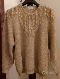 Maglia oro con frange