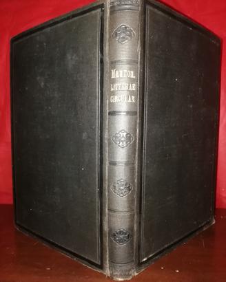 Libro antico del 1896."Litterae Circulares"