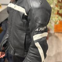 Giacca moto in pelle