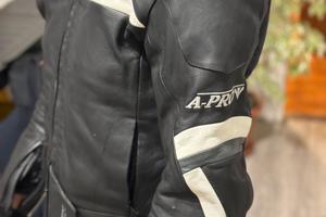 Giacca moto in pelle