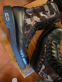 Stivaletto mimetico  uomo Cult in vera pelle