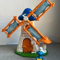 Mulino dei Puffi con Mugnaio Kinder Sorpresa 1996