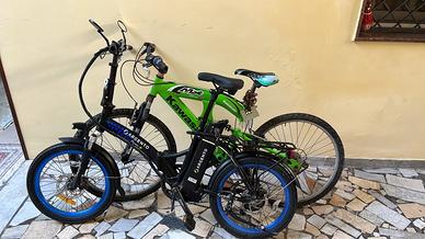 Bicicletta elettrica argento